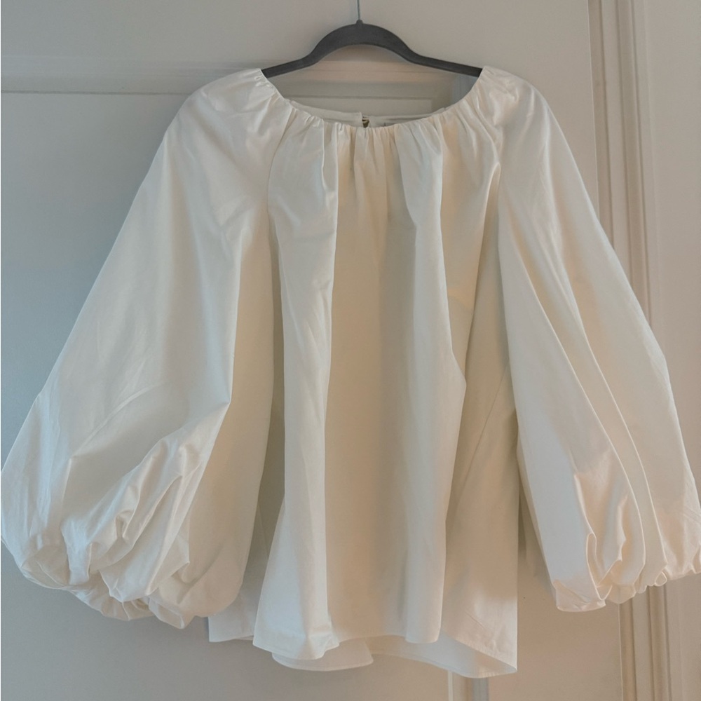 Anthropologie Mare Mare Long-Sleeve Crew-Neck Blouse